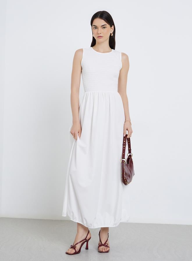 تايك تو فستان طويل سادة بدون أكمام - Image 3