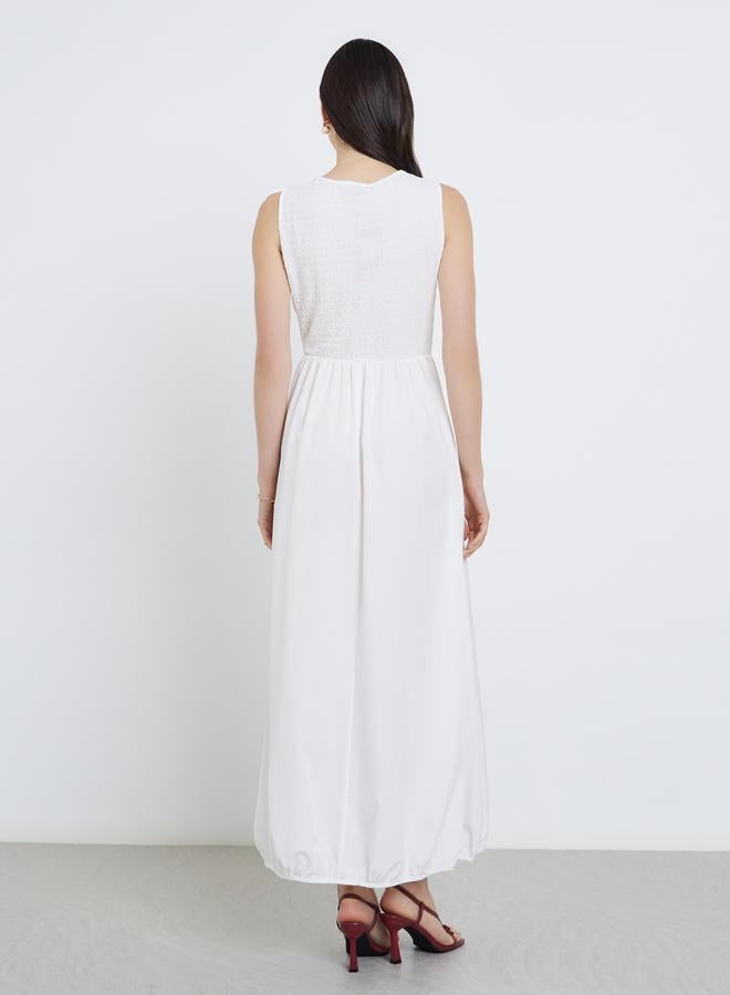 تايك تو فستان طويل سادة بدون أكمام - Image 5