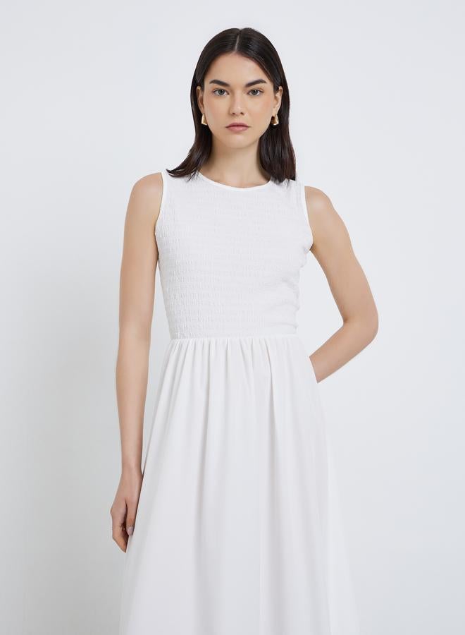 تايك تو فستان طويل سادة بدون أكمام - Image 2