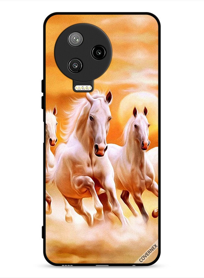 Covernex Infinix Note 12 Pro 4G Protective Case Cover Horses Running - Image 1