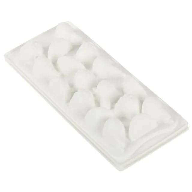 Evona 14 Grid Fruits Shape Ice Cube Tray Chocolate Mould Refrigerator Ice Cube for Cocktail Whiskey Fruit Juice Soft Drink Multipurpose Fruits Shaped Mould Ice Cube Tray with 15 Ice Cube - Image 3