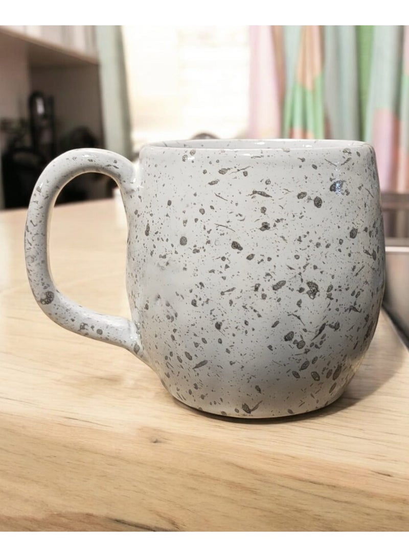 color zone pottery 300ml ceramic and earthenware mug, each piece is unique, microwave safe  - Image 1