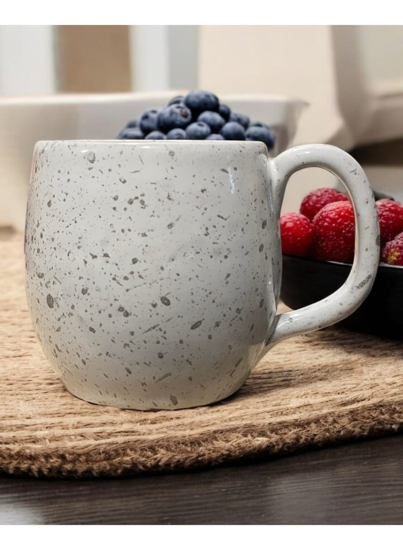 color zone pottery 300ml ceramic and earthenware mug, each piece is unique, microwave safe  - Image 2
