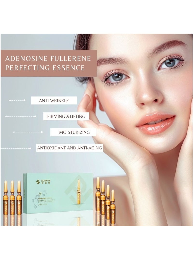 PARFAITE - PARFAITE Adenosine Fullerene Firming Serum Ampoule Anti-Aging, Reduces Fine Lines, Firms Contours And Brightens Skin Tone,2ml*7 Pack Skincare Hyaluronic - Image 1