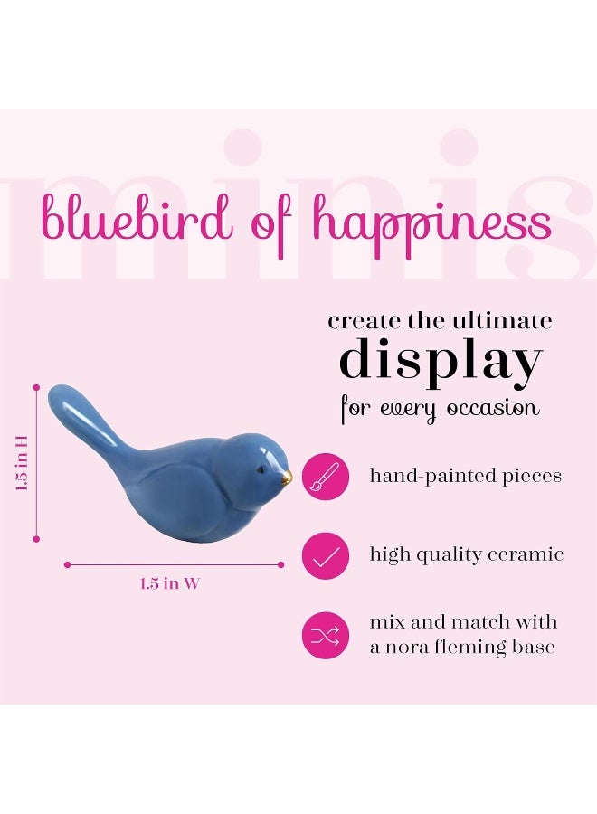 nf nora fleming Nora Fleming Bluebird of Happiness Bluebird A08  HandPainted Ceramic Holiday Dcor  Spring Minis for The Home and Office - Image 2