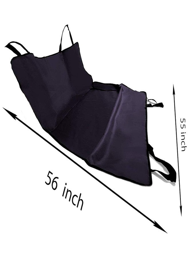 ShopBuy Waterproof Car Hammock Rear Seat Cover for Pets - 55 x 59 Inches (Black Red Rear) - Image 2