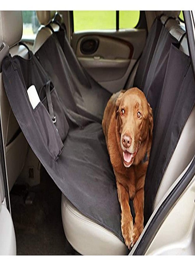 ShopBuy Waterproof Car Hammock Rear Seat Cover for Pets - 55 x 59 Inches (Black Red Rear) - Image 4