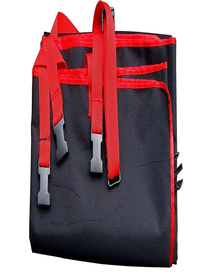 ShopBuy Waterproof Car Hammock Rear Seat Cover for Pets - 55 x 59 Inches (Black Red Rear) - Image 5