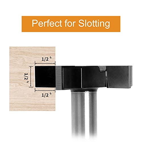 BINSTAK CNC Spoilboard Surfacing Router Bit 1/2" Shank, Slab Flattening Router Bit Carbide Planer Router Bits Wood Milling Cutter Planing Tool Woodworking Tools by BINSTAK - Image 3