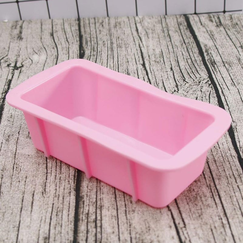 2pcs Blue Rectangular Silicone Baking Mold Nonstick Loaf Pan for Bread Cake Toast - Image 4