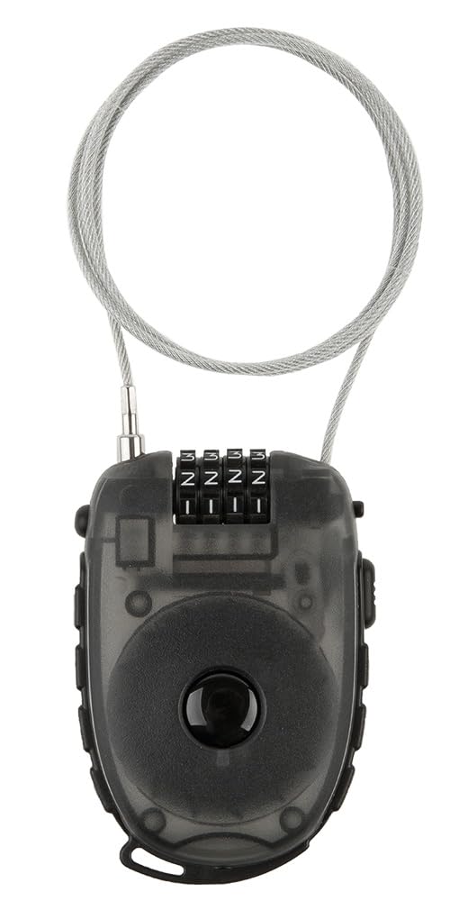 M-Wave Lock 'N' Roll D 24.9 Combination Lock, Black - Image 1