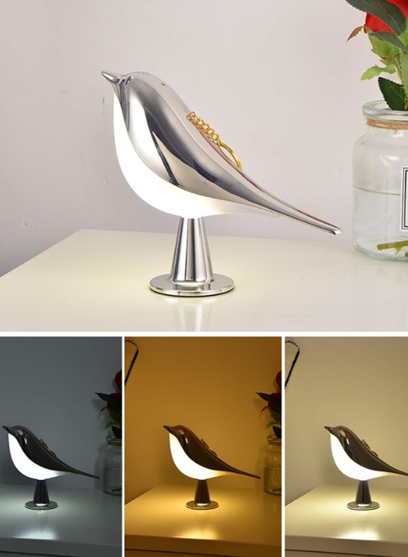Bird LED Table Lamp, Cordless Touch Sensor Night Light, 3 Level Brightness Adjustable Nightstand Lamp, Creative Decorative Aroma Lamps, Portable Bird Lamp for Bedroom, Dorm, Office and Travel - Image 3