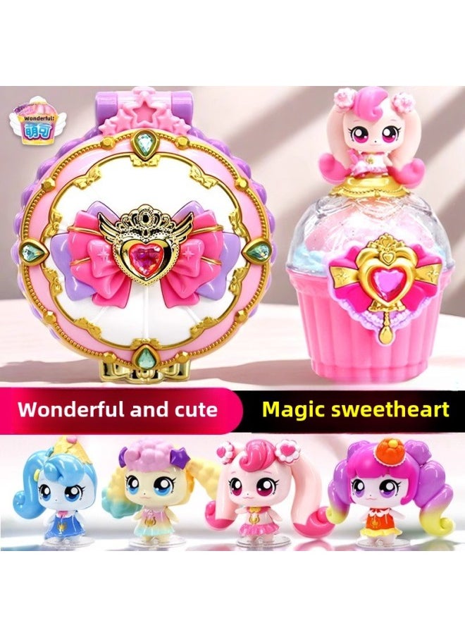 Doll Key Treasure Box Dessert Wonderful Cute Toy Magic Sweetheart Season 6 Love Princess Series Blind Box-Color:Multifunctional❤[magic Sweetheart Box] Can Take Pictures 27 Programs Lcd Touch Screen Intelligent Interactive Nfc Sensor Multi-linked Usb Charging