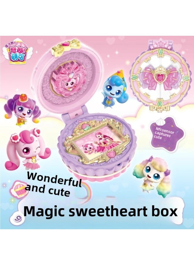 Doll Key Treasure Box Dessert Wonderful Cute Toy Magic Sweetheart Season 6 Love Princess Series Blind Box-Color:Multifunctional❤[magic Sweetheart Box] Can Take Pictures 27 Programs Lcd Touch Screen Intelligent Interactive Nfc Sensor Multi-linked Usb Charging