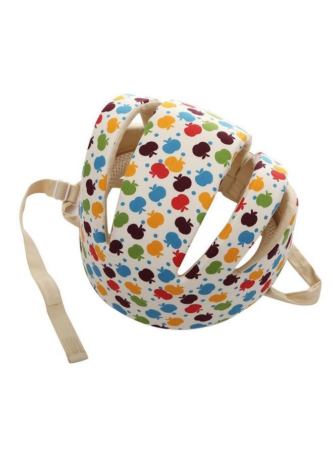 DearJoy Baby Safety Helmet With Corner Guard Used As Baby Head Protector + Kneepads (Apple Print)Pack Of 1 Multicolor - Image 5