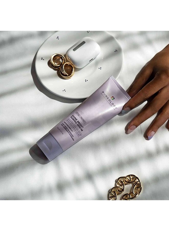 PUREOLOGY Style + Protect Shine Bright Taming Serum | For Color-Treated Hair | Shine-Enhancing, Smoothing Hair Serum | Sulfate-Free | Vegan | Updated Packaging | 4 Fl. Oz. | - Image 5