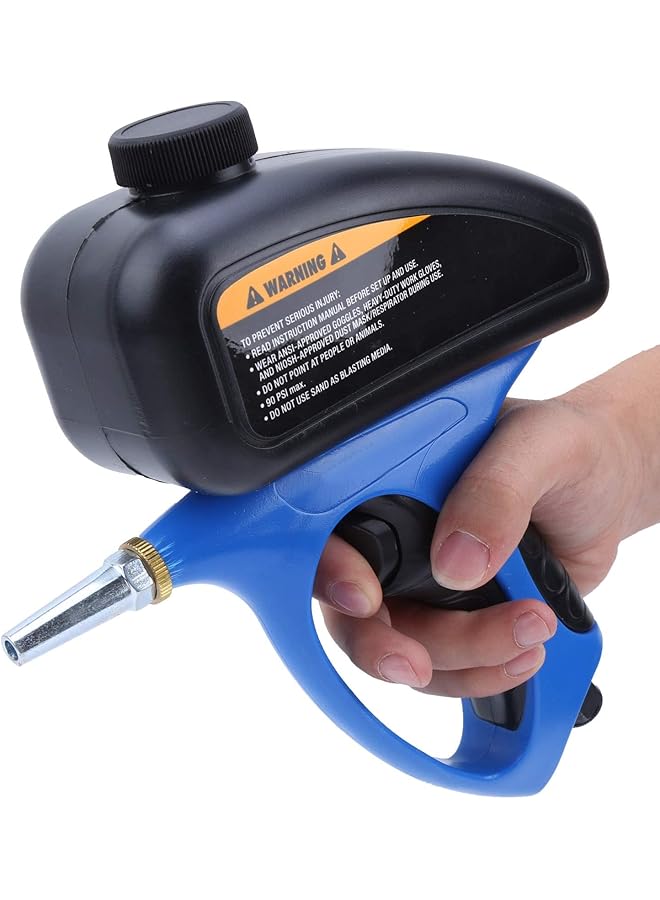 erorex Sand Blaster Professional Rust Removing Blaster Hand Held Gravity Feed Media Blasting Gun Portable Pneumatic Sand Blaster For Remove Rust Manual Blasting Tool For Metal Wood - Image 1