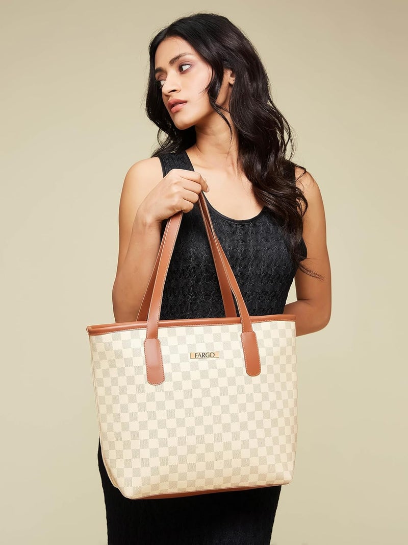 Fargo PU Women's Stylish Handbag Color Block - Image 3