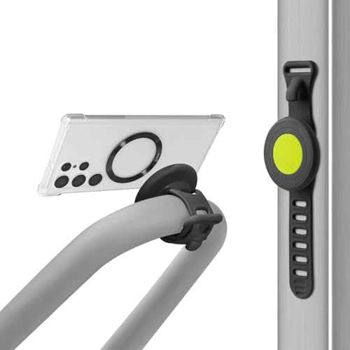 BONE Magnetic Fitness Phone Mount, MagSafe Phone Holder for Workout & Gym, Scratch-Free Silicone Strap with Anti-Slip Design, Universal Sport Phone Carrier for Most Smartphones (with Magnetic Sticker) - Image 1