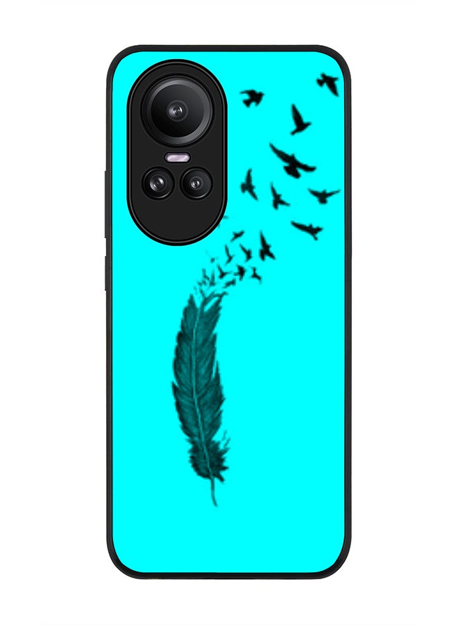 Rugged Black Edge case for Oppo Reno10 / Oppo Reno10 Pro, Custom Slim fit Flexible Anti Drop Thin Phone Case Cover - Birds Of A Feather