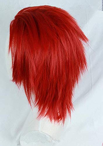 Betonsa Heat Resistant Fashion Short Red Anime Cosplay Wig Synthetic Hair Wigs … - Image 4
