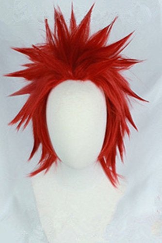 Betonsa Heat Resistant Fashion Short Red Anime Cosplay Wig Synthetic Hair Wigs … - Image 2