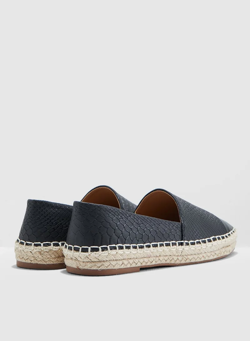 Ginger Espadrilles In Mock Croc