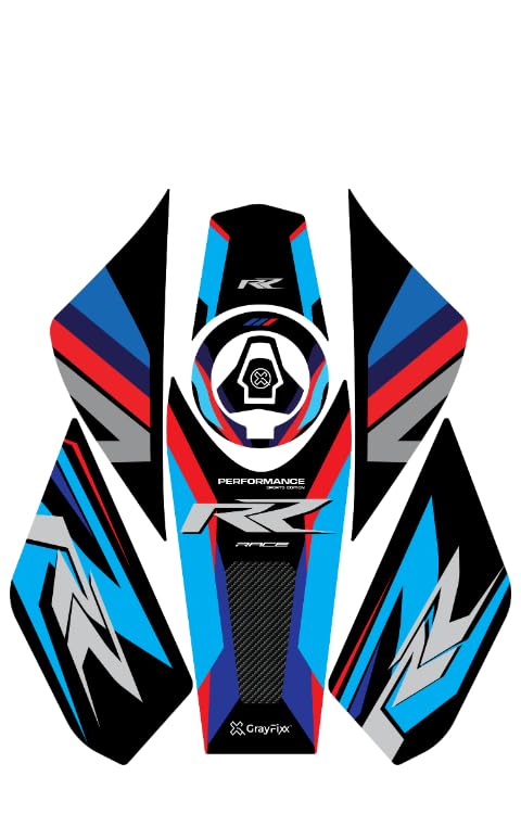 Grayfixx Full Tank Pad for Xtreme 125R | Xtreme 125 Sticker, Pack of 1 - Image 1