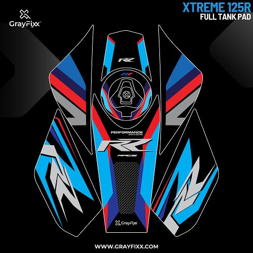 Grayfixx Full Tank Pad for Xtreme 125R | Xtreme 125 Sticker, Pack of 1 - Image 2