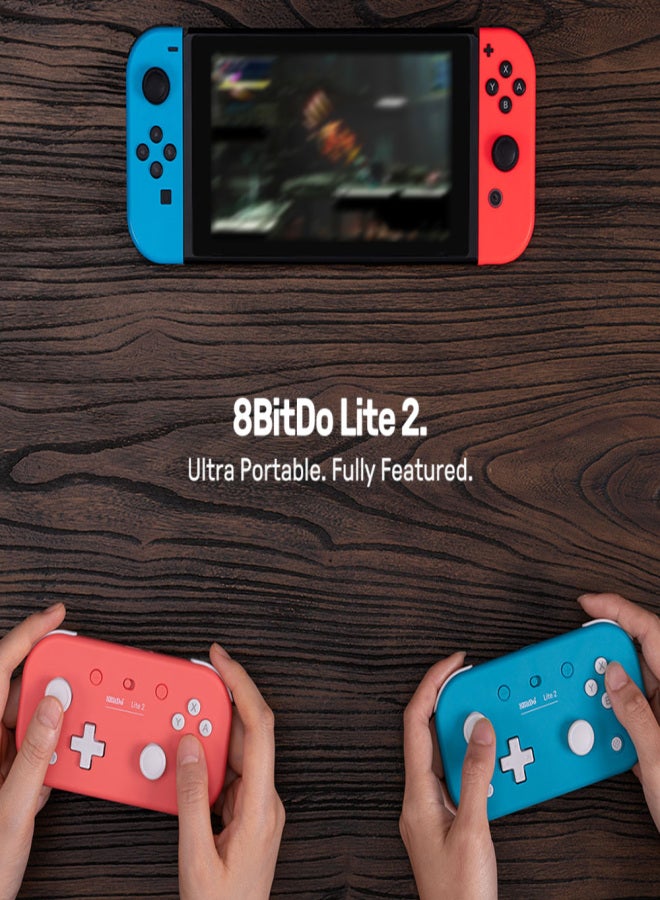 8بت دو وحدة تحكم ألعاب 8BitDo Lite 2 BT لأجهزة نينتندو سويتش، لايت، أندرويد، وراسبيري باي - فائقة الصغر وكاملة الميزات - Image 2