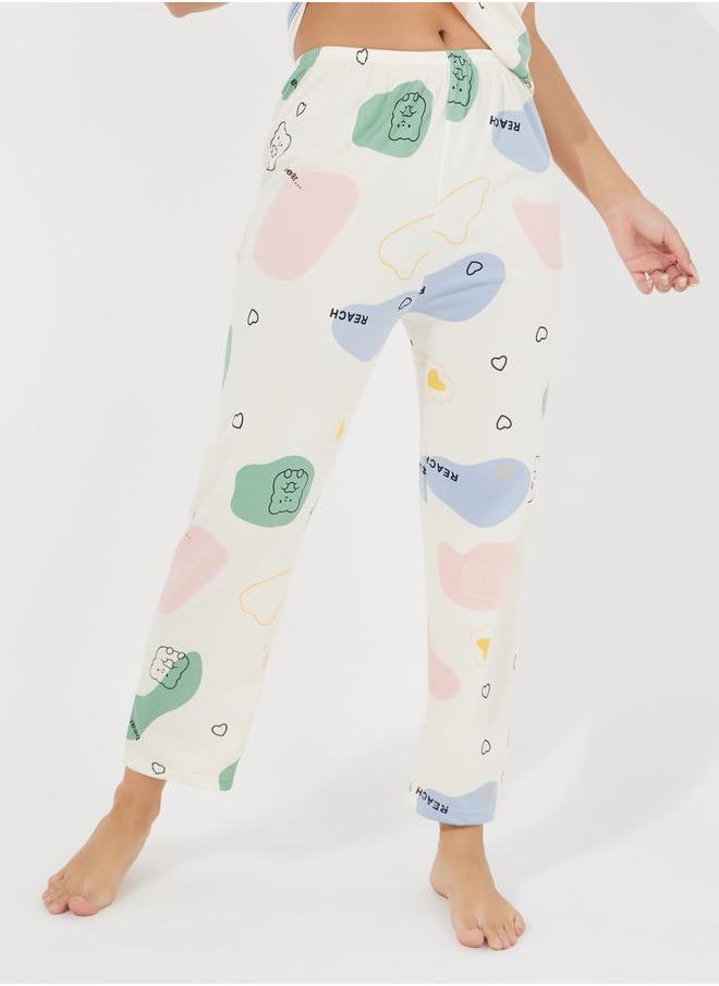 Take Two AOP Print T-Shirt and Pyjama Set  - Image 5