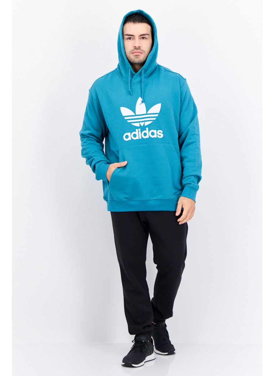 adidas Originals - Men Sportswear Fit Long Sleeve Outdoor Sweatshirt, Teal Green - Image 1