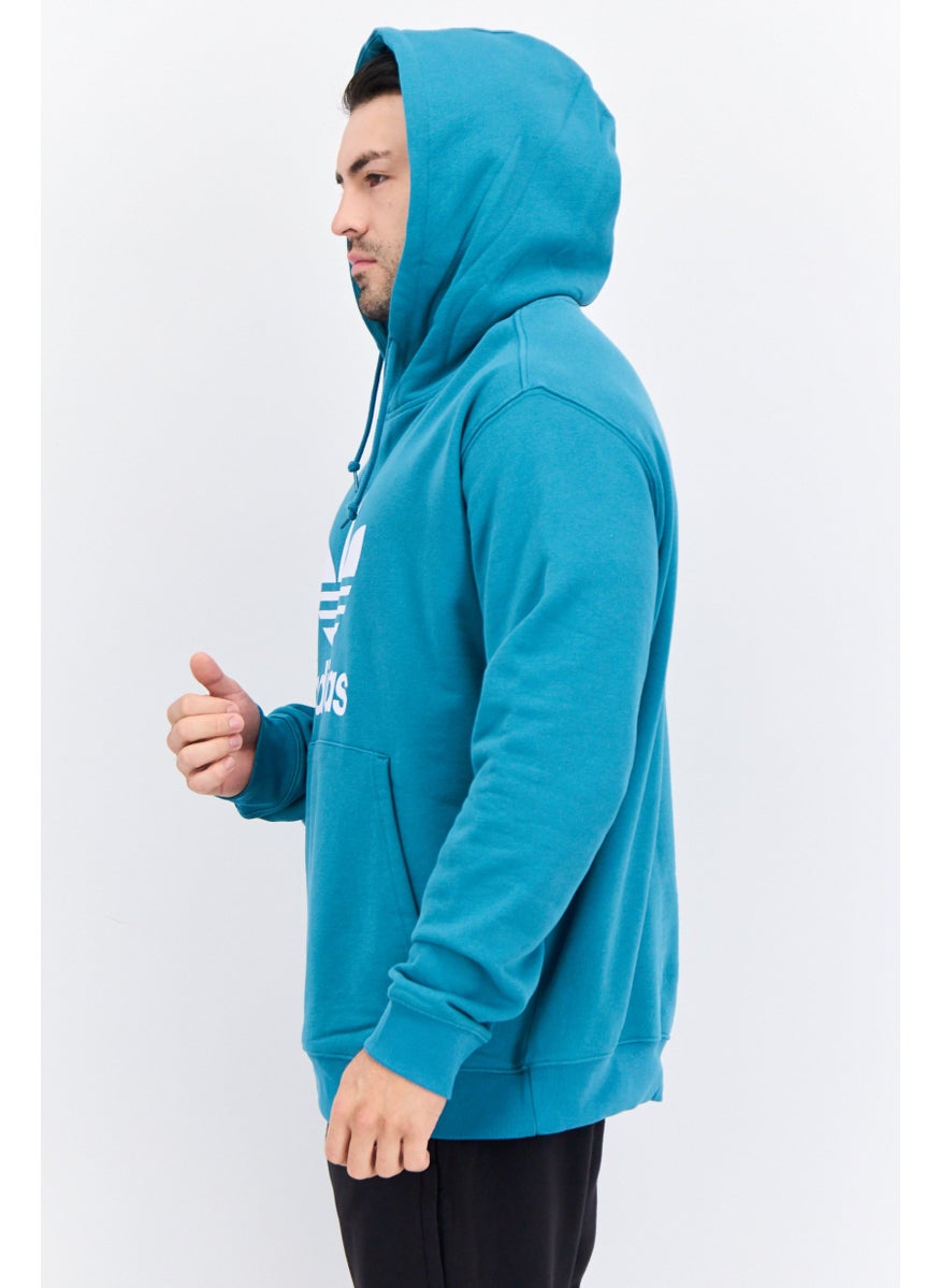 adidas Originals - Men Sportswear Fit Long Sleeve Outdoor Sweatshirt, Teal Green - Image 1