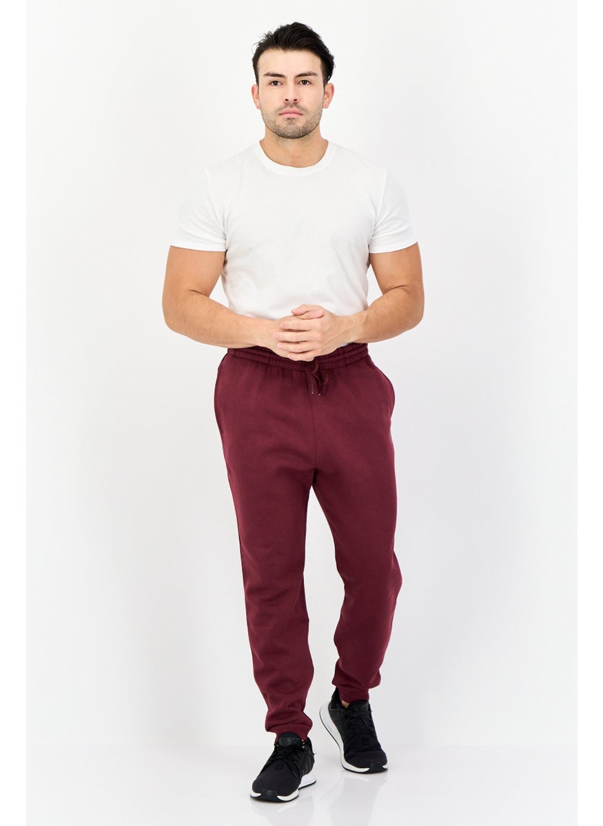Reebok Men Sportswear Fit Outdoor Jogger Pants, Maroon  - Image 3