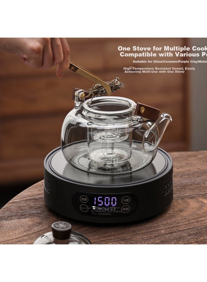 Sidomi Electric Ceramic Stove Dedicated High-power Water Boiling Kettle Tea Brewing Pot Home Health Tea Maker High-temperature Resistant Glass Tea Set - Image 3