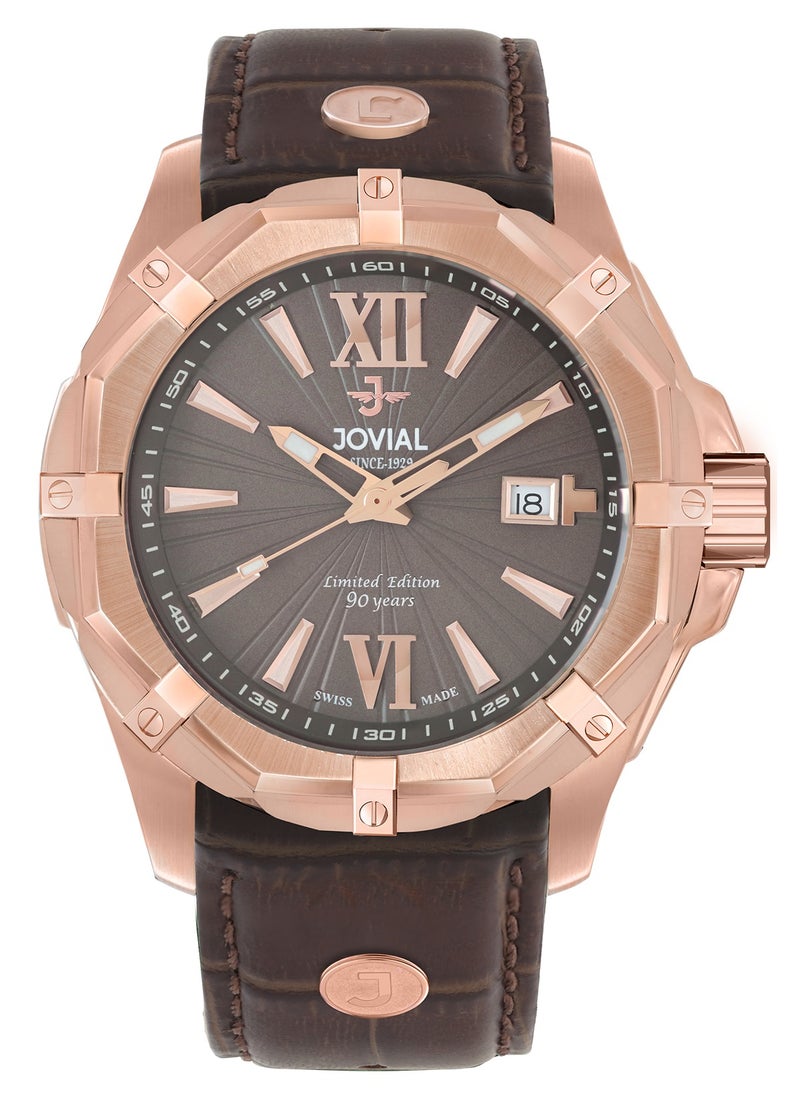 Jovial - JOVIAL 12022GRLQ40,Quartz, APEX Collection embodies the pinnacle of Swiss craftsmanship, blending bold design and timeless elegance and excellence. - Image 1