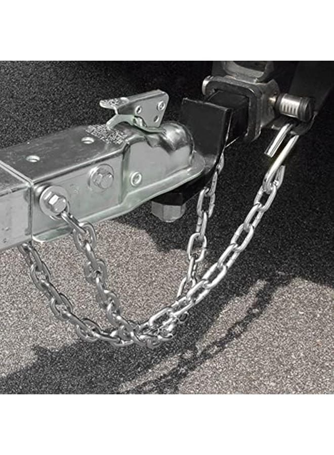 AMAKO Trailer Safety Chains Heavy Duty 3500Lbs Galvanized Steel Double Spring Clip Hooks 1M Length - Image 5