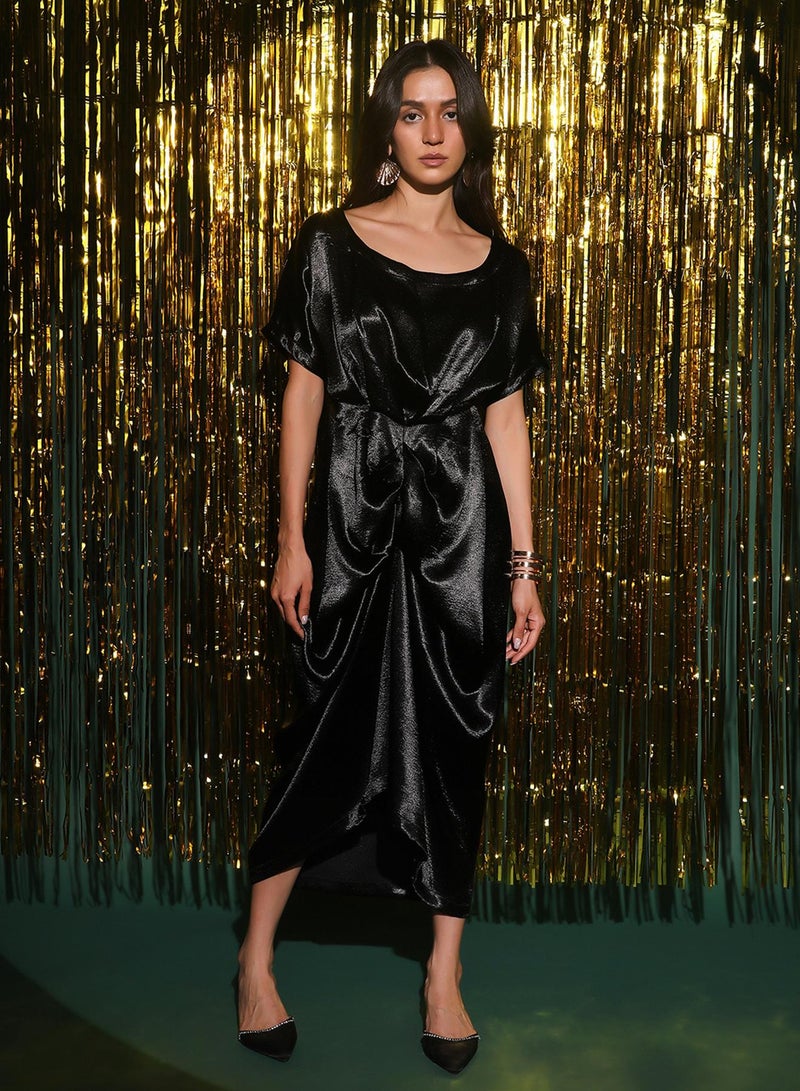 PINACOLADA Satin Twist Midi Dress  - Image 2