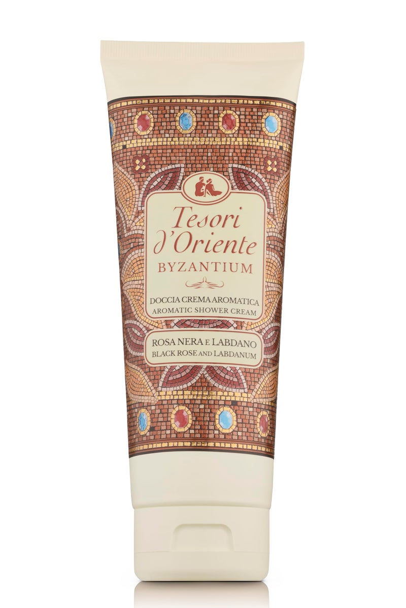 Tesori d'Oriente Tesori d'Oriente Shower Cream Gel Womens, Moisturizing Body Wash For Women, Travel Size Body Gel with Skin Care Essentials-250 Ml-8.45us Fl Oz-[Italian Import ]-(Byzantium)