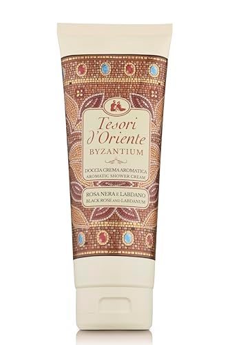 Tesori d'Oriente Shower Cream Gel Womens, Moisturizing Body Wash For Women, Travel Size Body Gel with Skin Care Essentials-250 Ml-8.45us Fl Oz-[Italian Import ]-(Byzantium) - Image 1