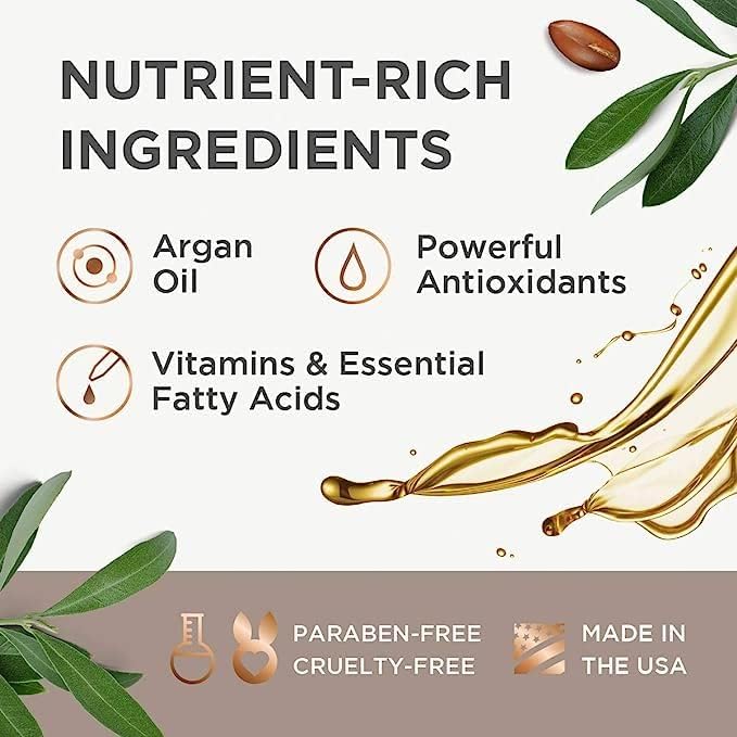 Argan Magic Restorative Hair Mask - Protein Rich Conditioning Hair Mask that Hydrates, Restores And Repairs Damaged Hair | Made in USA, Paraben Free, Cruelty Free (12 oz) - Image 4