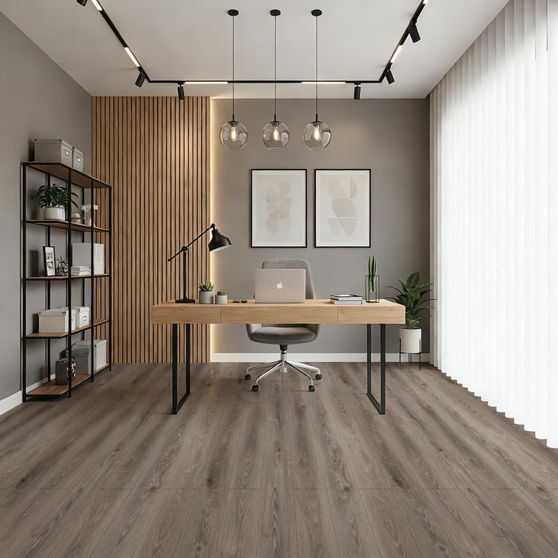 Art3d 36" x 6" x 0.25" (Pack Of 10) Tile Sticker Vinyl Wood, Teak - Image 2