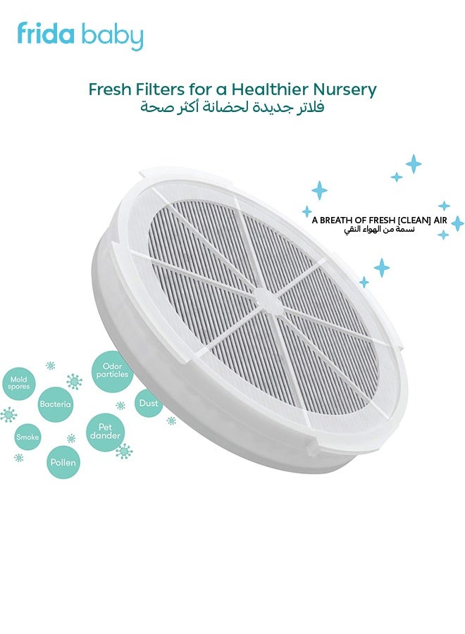 fridababy 3-in-1 Air Purifier Replacement HEPA Filter | Eliminates Dust, Odors, Bacteria, Mold, Pet Dander & Pollen | Fresh Clean Air for Baby’s Room | 90-Day Use  - Image 2