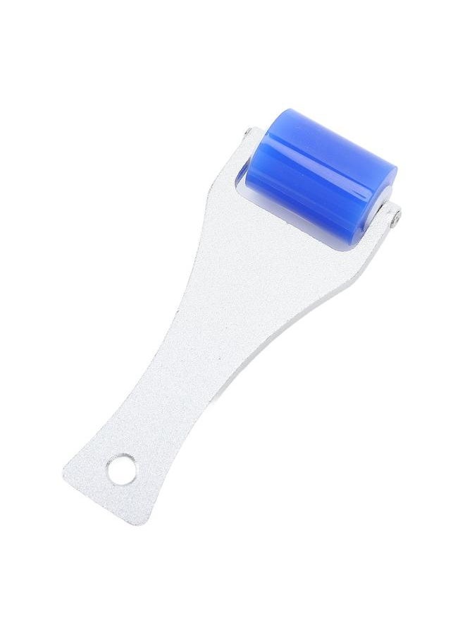 NIBEMINENT Silicone Manual Dust Roller Cleaner Tool with Static Electric Function Adsorb Small Impurities Aluminum Handle Blue Roller 3cm / 1.2in  - Image 3