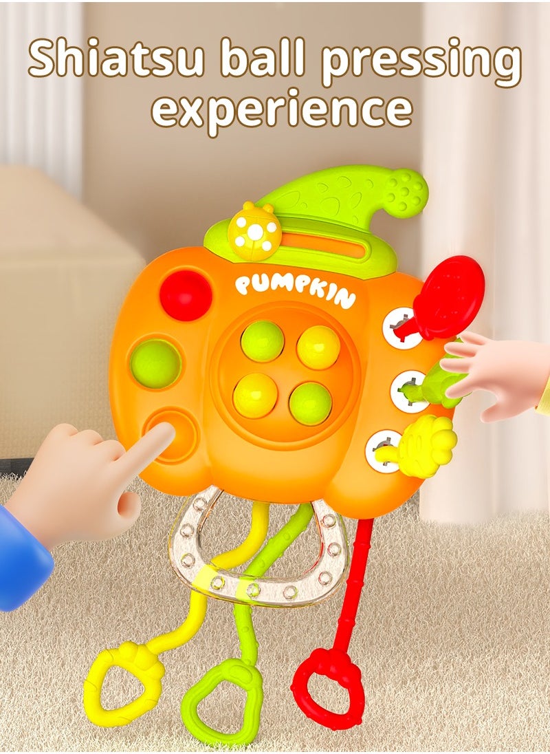 Aideli - Baby Montessori Sensory Toys for 6-12 Months, Baby Airplane Travel Essentials, Silicone Pull String Teething Toy, Baby Infant Fidget Travel Toys, First Newborn Birthday Gift for Babies - Image 1