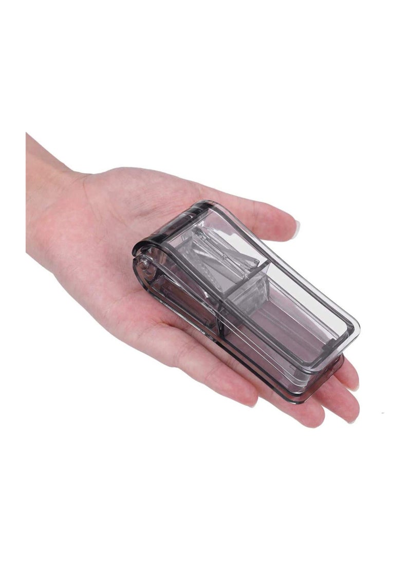 SOLARAE Pill Splitter with Blade and Storage Compartment (Black) - Image 4