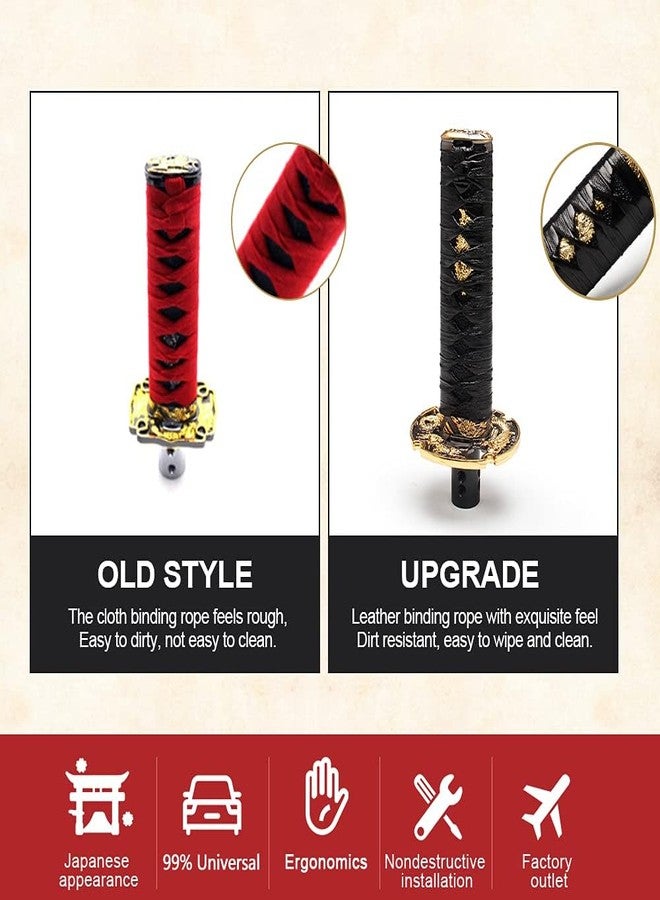 GSTP Katana Shift Knob Samurai Sword Universal for Automatic Cars with Push Down Button Weighted (15cm Black) - Image 3