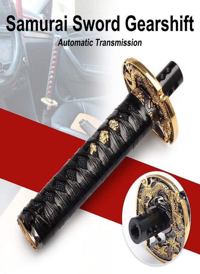 GSTP Katana Shift Knob Samurai Sword Universal for Automatic Cars with Push Down Button Weighted (15cm Black) - Image 4