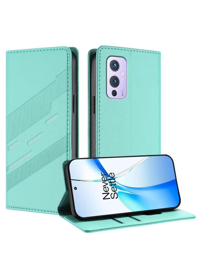 اس-توب جراب لهاتف OnePlus 9، جراب جلدي عتيق متعدد الوظائف منقوش - Image 1