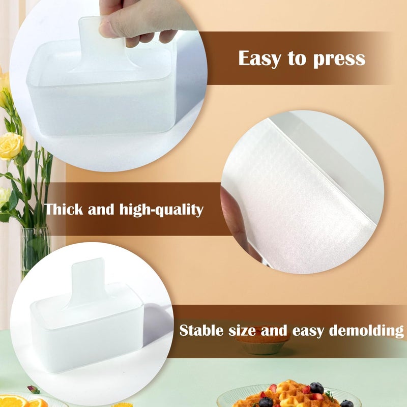 EKIND Sushi Mold Set for Rice Musubi Maker Press DIY Tool, with Nonstick Surface and Small Rice Paddle Rectangular Shape Kitchen Gadget (Semi-transparent) - Image 4